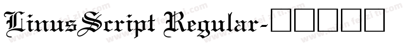 LinusScript Regular字体转换